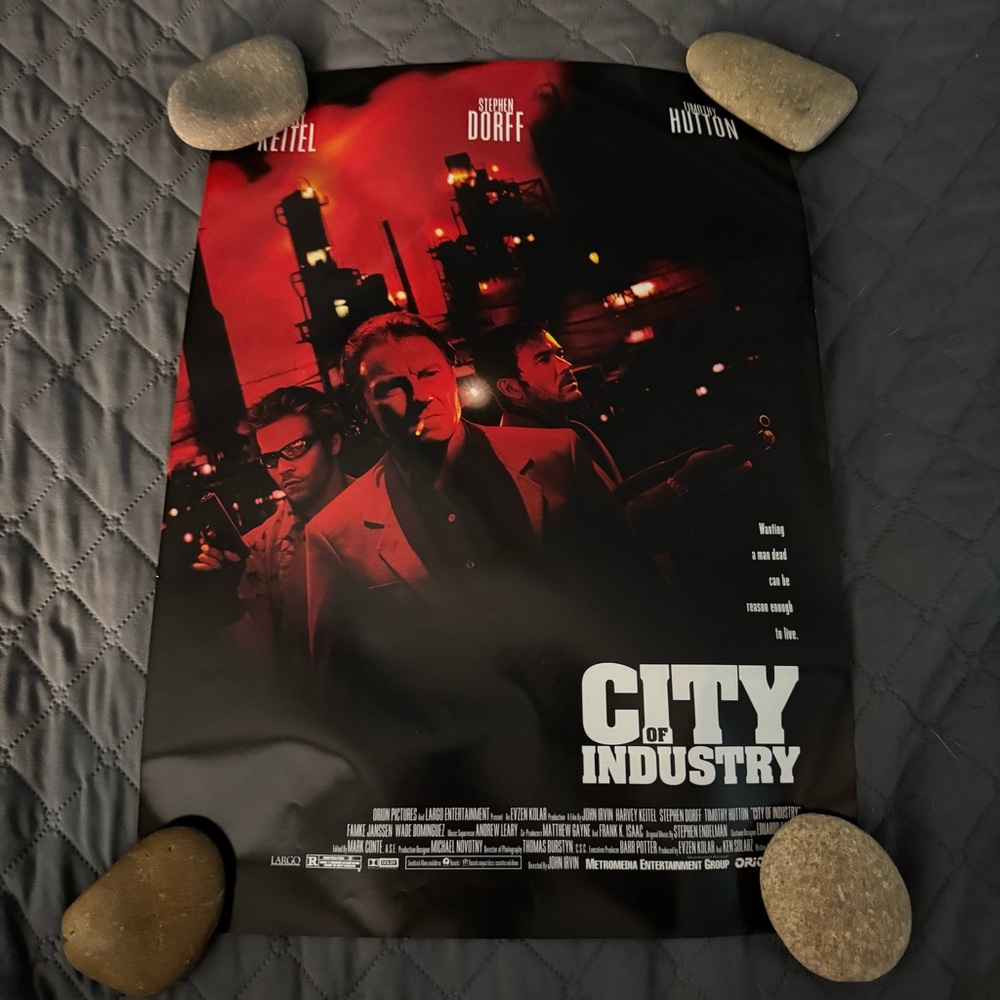 City Of Industry Original 13.5x19.25 Promotional Movie Poster